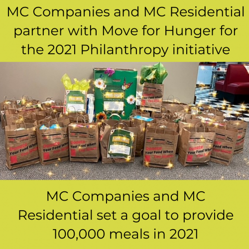 MC Companies and MC Residential partner with Move for Hunger for the 2021 Philanthropy initative